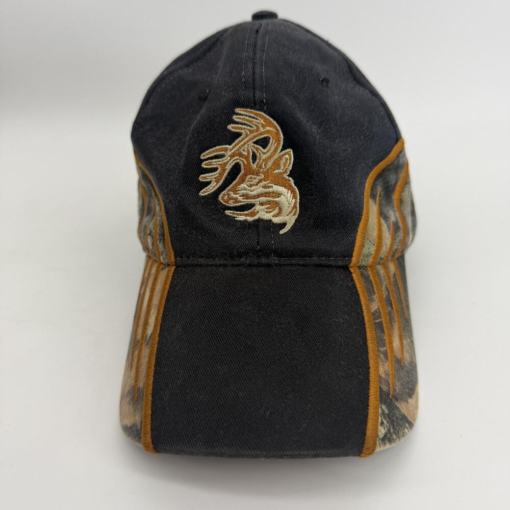Legendary Whitetails Hat Baseball Cap One Size Black Camo Deer Hunting Outdoor